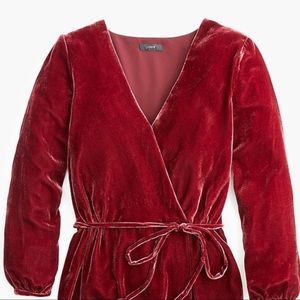 NWT Jcrew Burgundy Faux Wrap Drapey Top